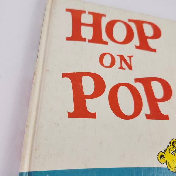 Dr. Seuss Hop On Pop 1963 Vintage Hardcover Book B-29 Beginner Books - Picture 7 of 12